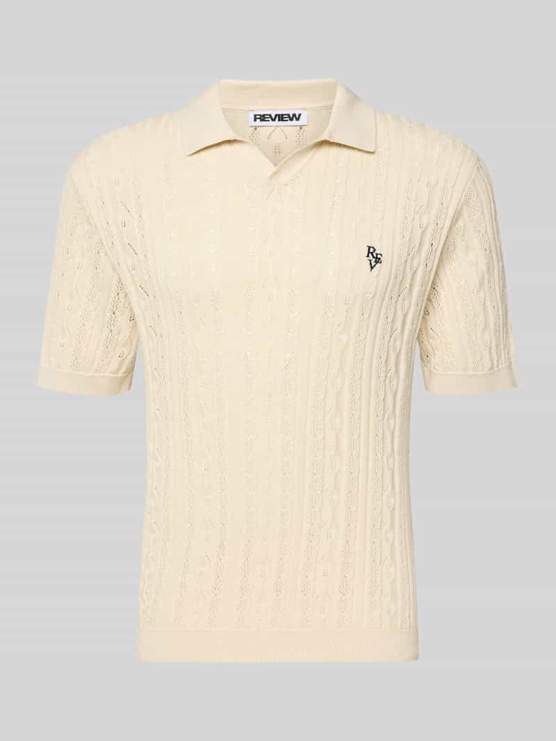 Koszulka polo z dzianiny o kroju slim fit z wyhaftowanym logo