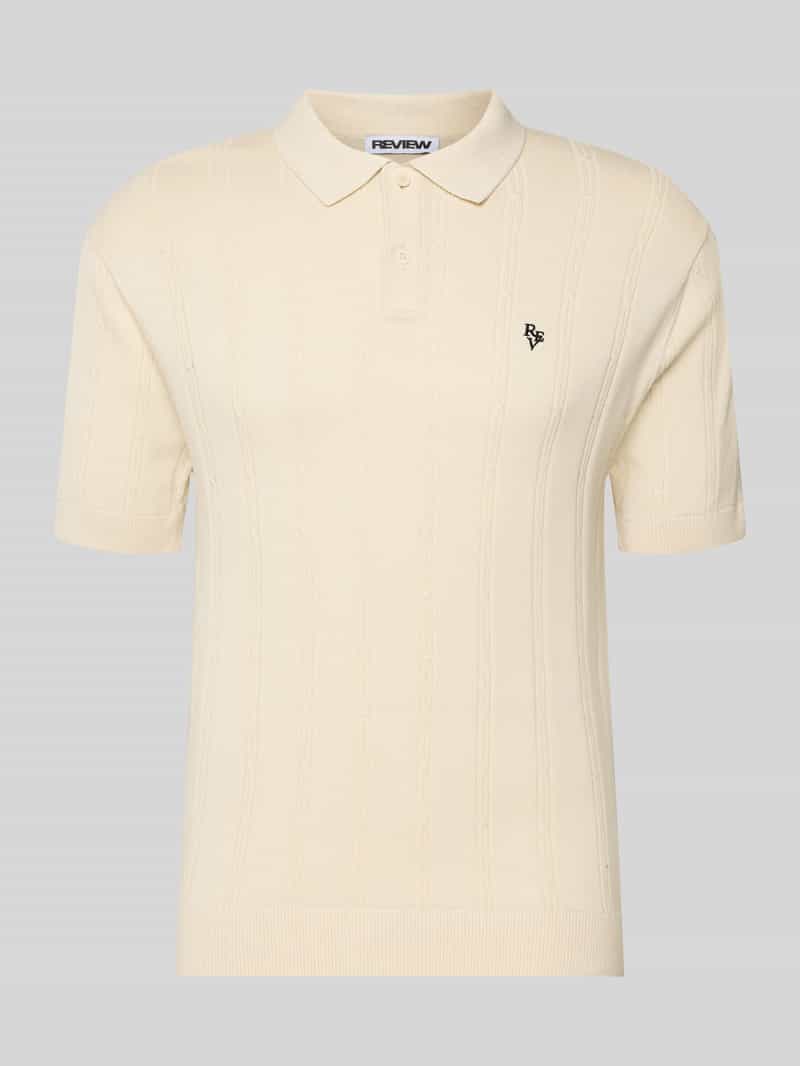 Koszulka polo z dzianiny o kroju slim fit z wyhaftowanym logo