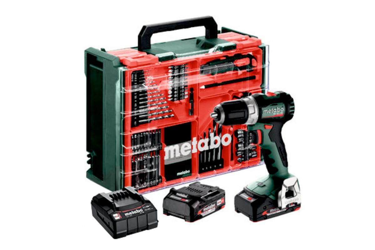 Metabo Wkrętarka bs 18 l bl set 2x2,0 ah + 74 acc walizka