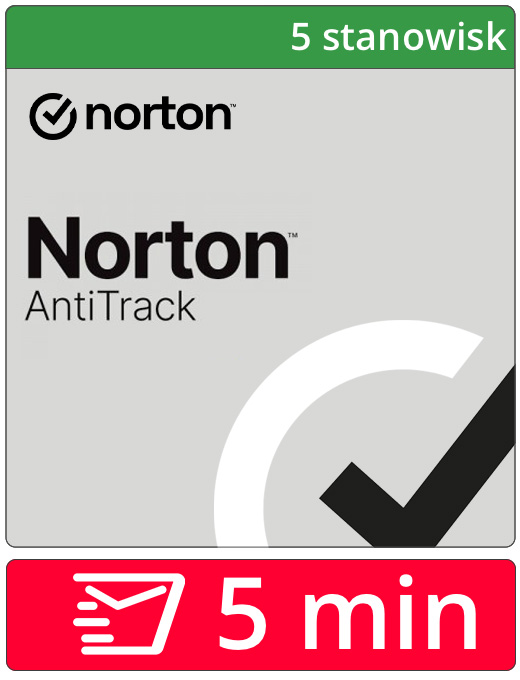 Norton Antitrack 2026 (5 stanowisk, 12 miesięcy)