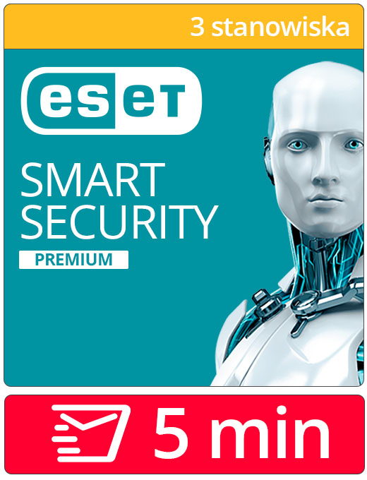 ESET Smart Security Premium (HOME Security Premium) 2026 (odnowienie 3 stanowiska, 36 miesięcy)