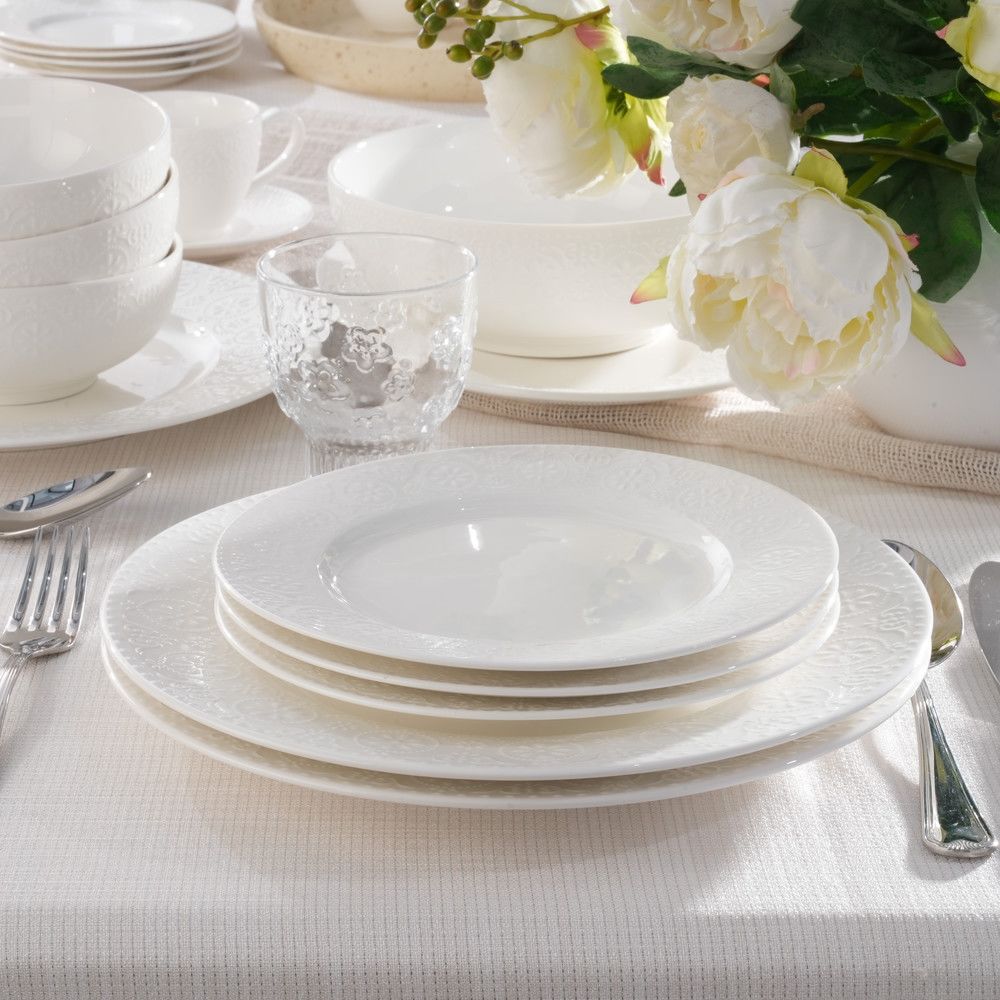 Serwis obiadowy na 6 osób porcelanowy FLORENTINA
