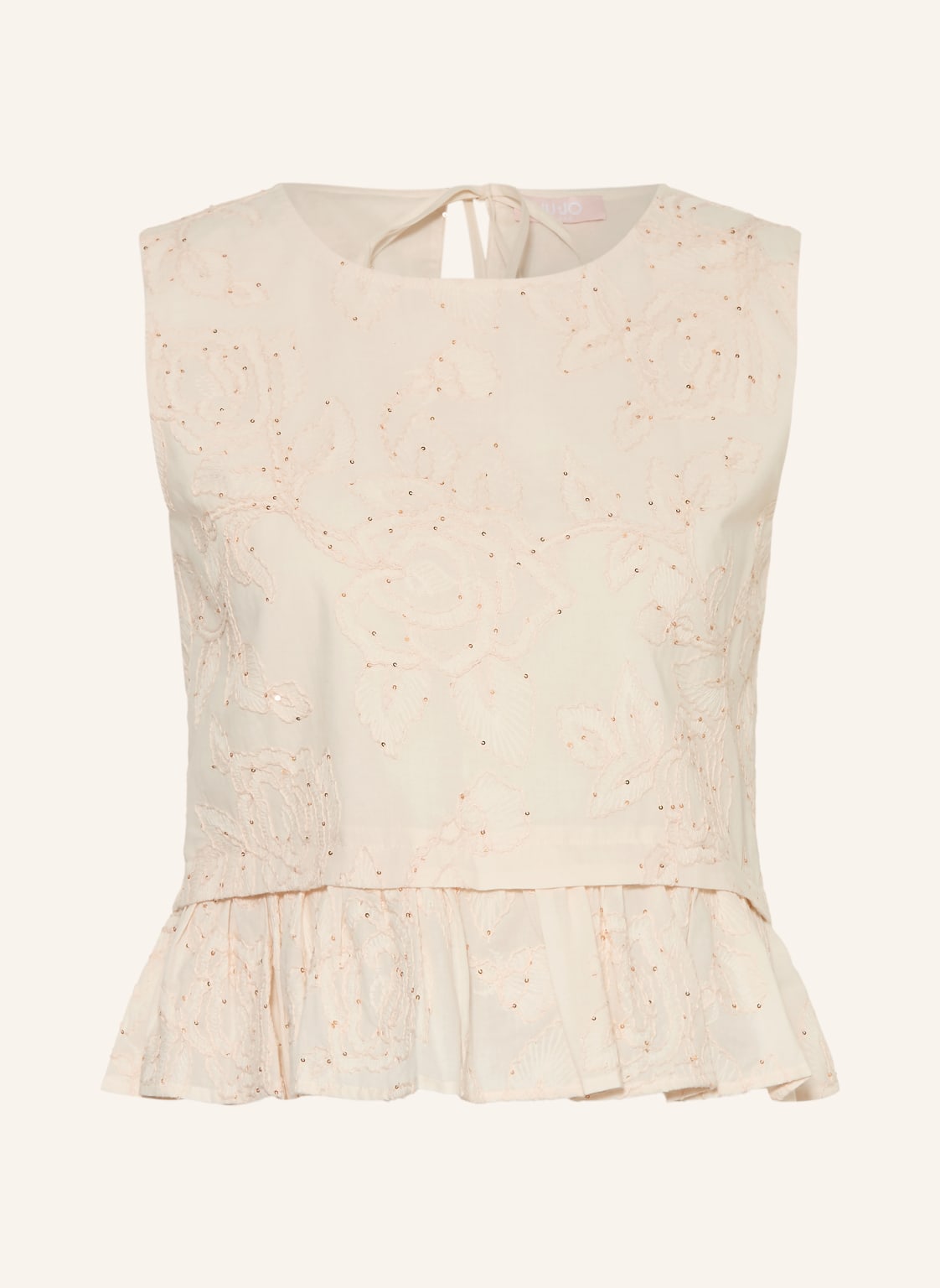 Liu Jo Top Z Cekinami weiss