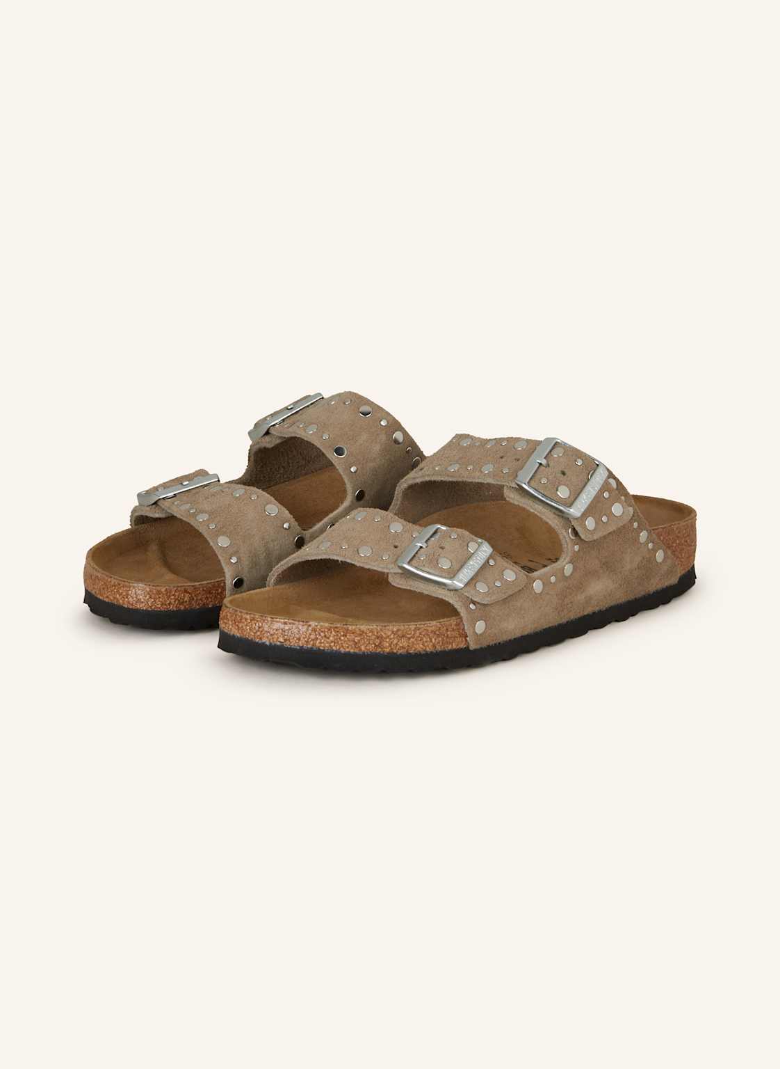 Birkenstock Klapki Arizona Rivet Leve beige