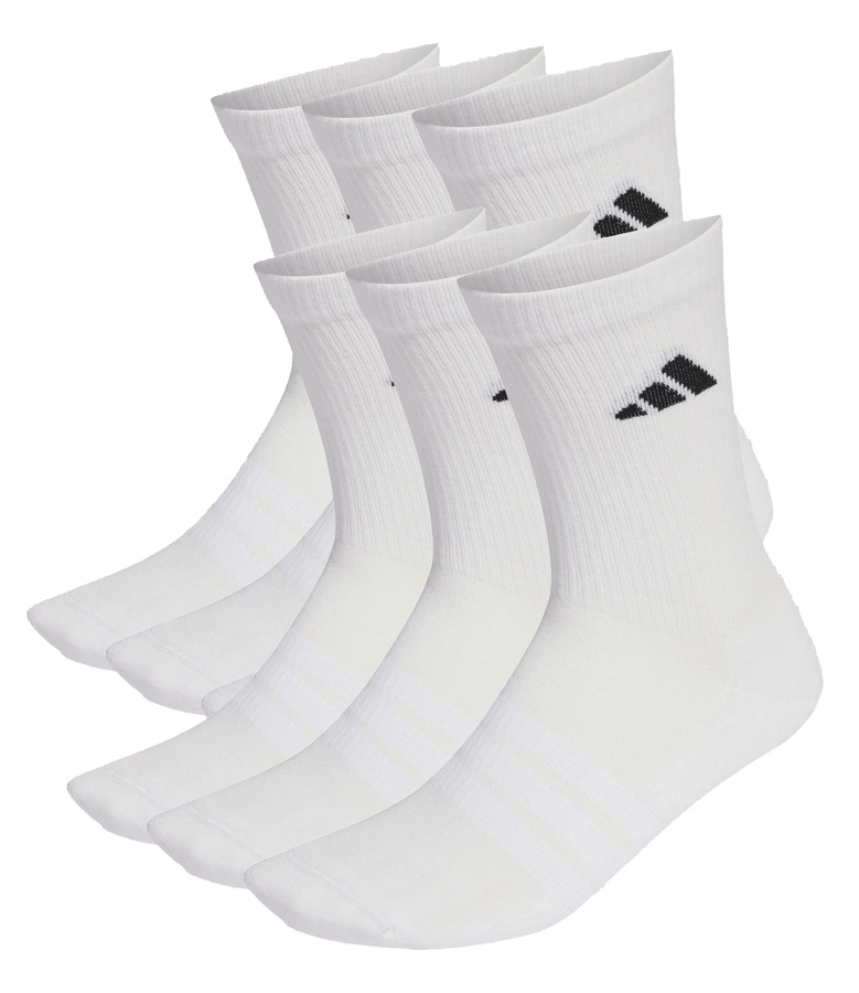 Skarpety ADIDAS męskie CUSHIONED CREW 6-Pak białe