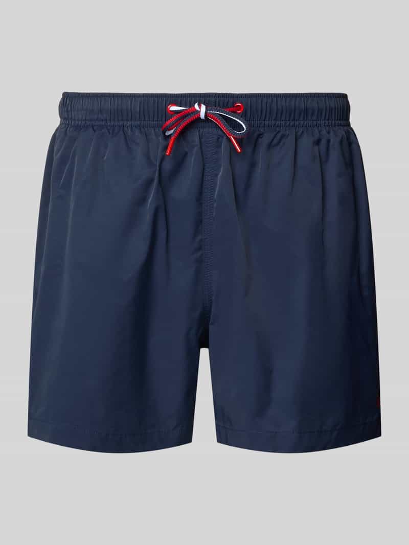 Spodenki kąpielowe z elastycznym pasem i tunelem