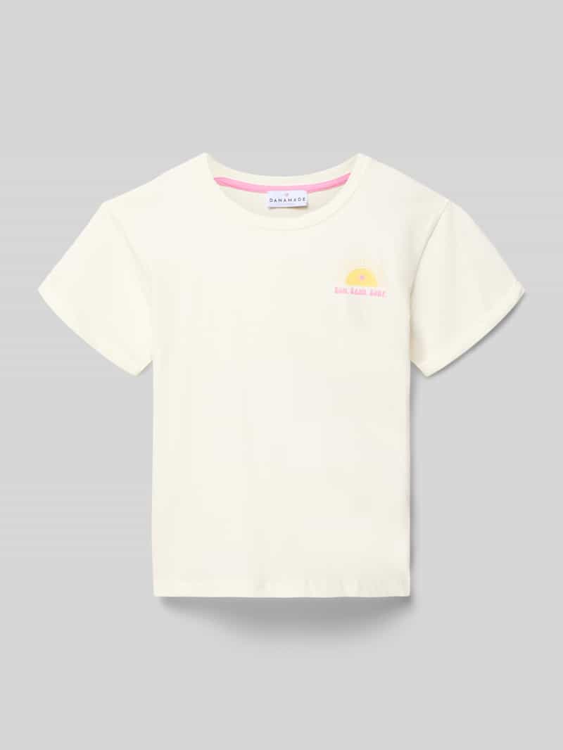 T-shirt z nadrukiem i okrągłym dekoltem