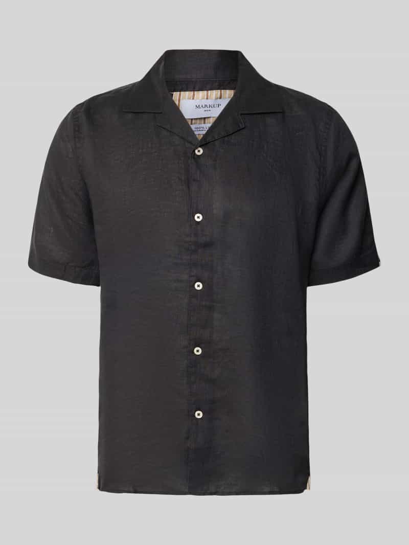 Koszula casual z lnu o kroju modern fit model 'CAMICIA'