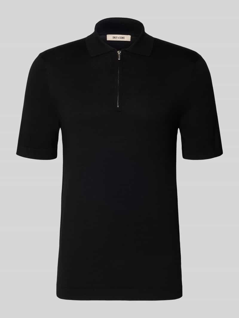 koszulka polo o kroju regular fit z mieszanka wiskozy model 'WYLER'