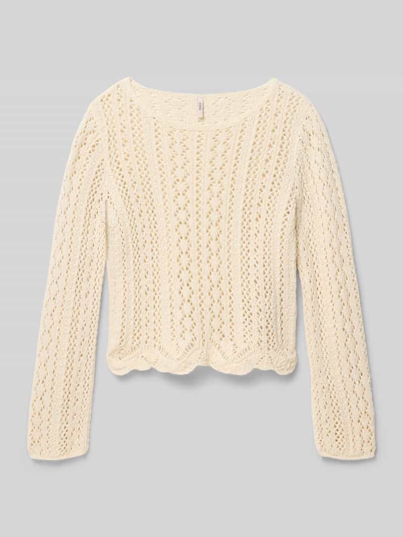 sweter w kroju regular fit z mieszanki bawełny model 'NOLA'