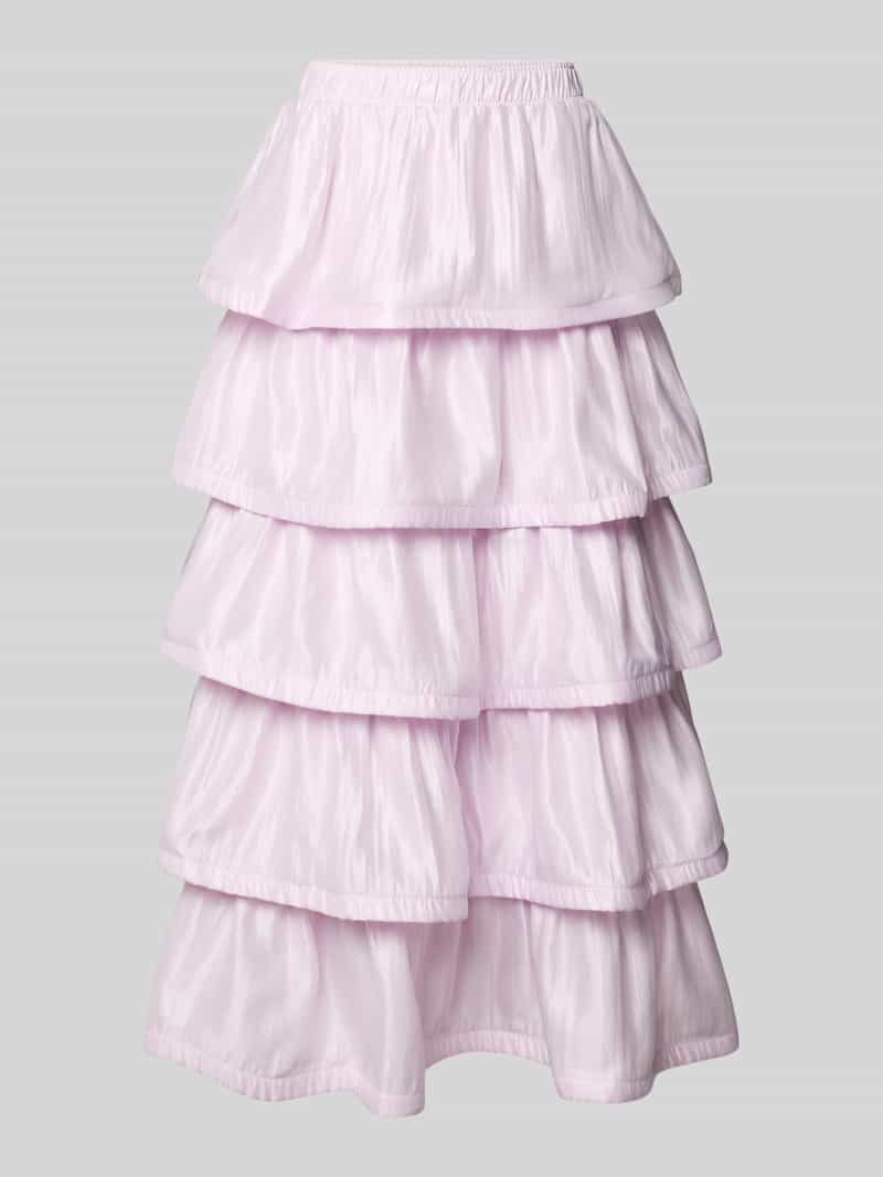 Długa spódnica z 3d falbankami model 'NATALIE'