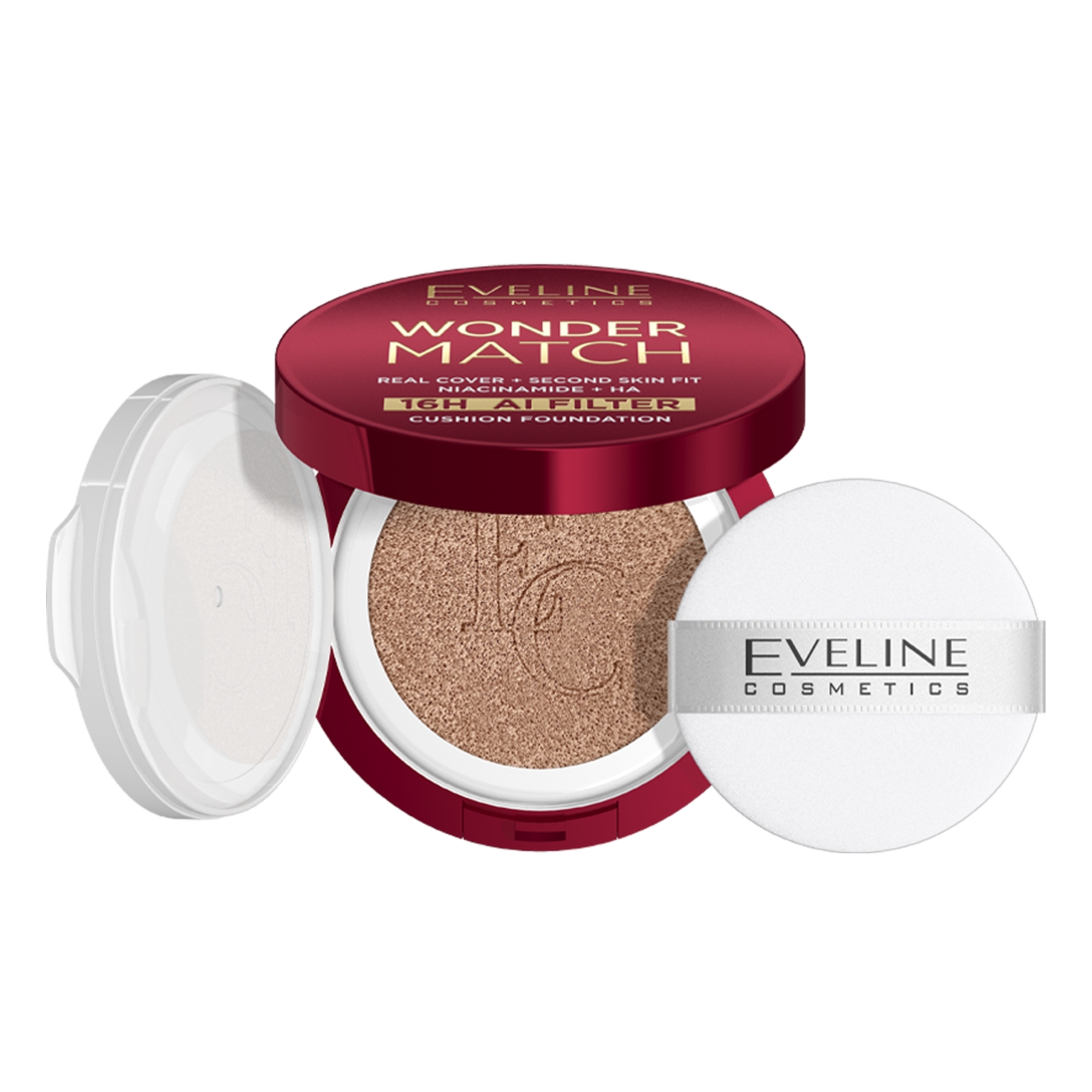 Eveline Wonder Match Kryjący Podkład Cushion 03N Nude