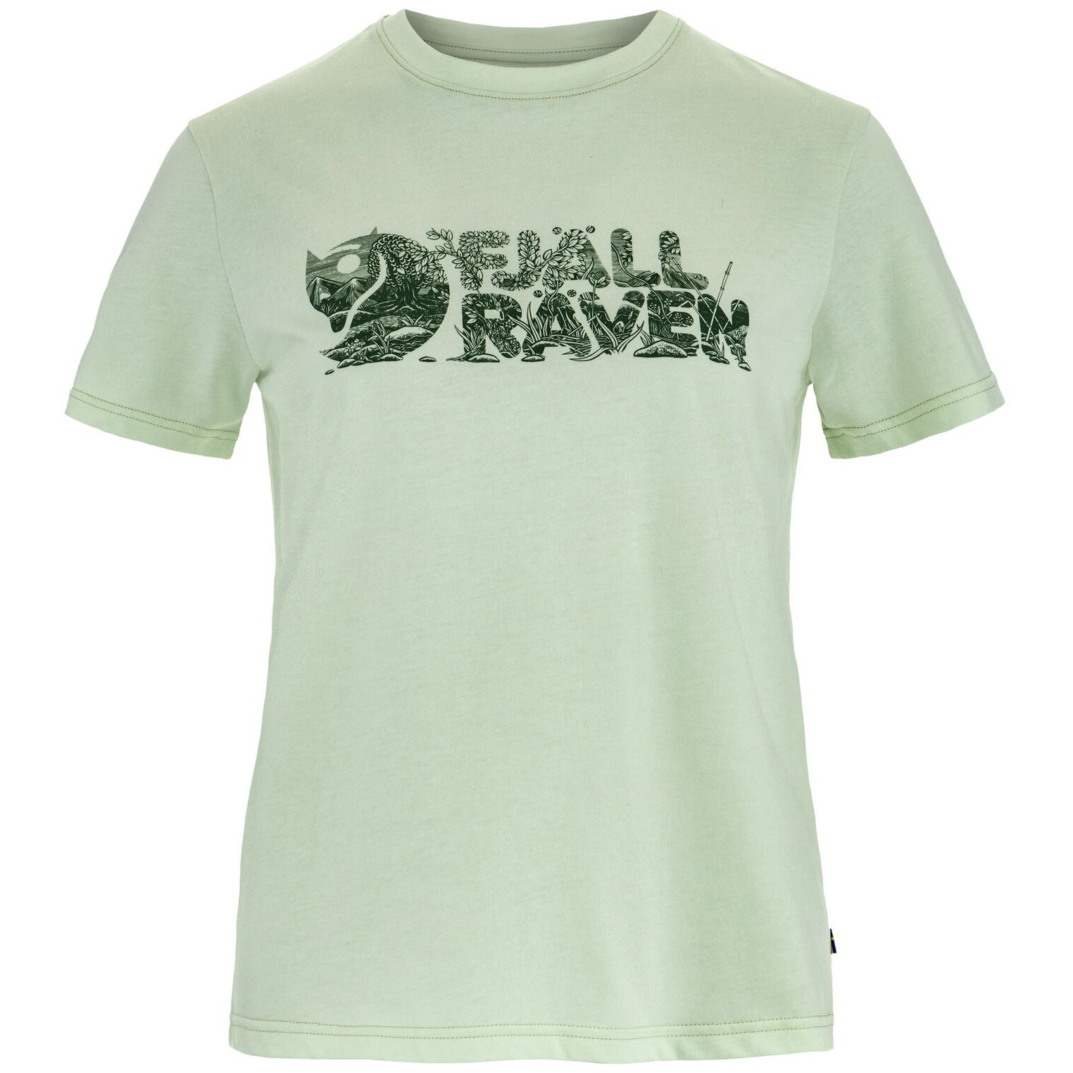 Koszulka damska Fjällräven Lush Logo T-shirt W Rozmiar: M / Kolor: zielony