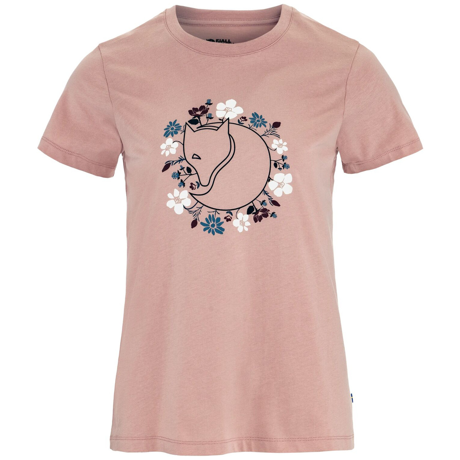Koszulka damska Fjällräven Fjällblomster Fox T-shirt W Rozmiar: S / Kolor: różowy