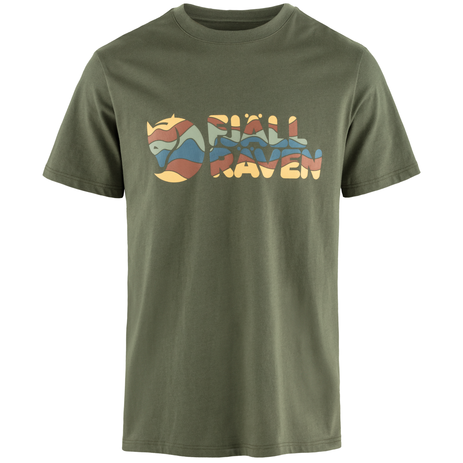 Koszulka męska Fjällräven Multicolor Logo T-shirt M Rozmiar: M / Kolor: zielony