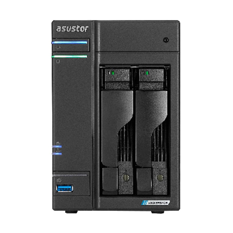 Asustor LOCKERSTOR 2 Gen2 + (AS6702T v2) NAS Desktop Intel® Celeron® N5105 4 GB DDR4 0 TB ADM Czarny AS6702TV2