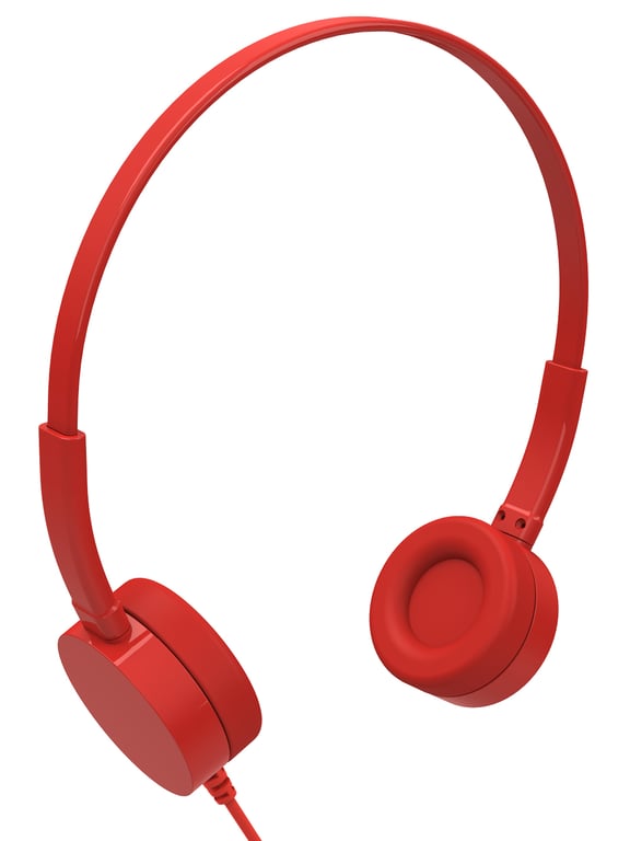 Qilive Q.1701 Słuchawki Przewodowa Opaska na głowę Czerwony
