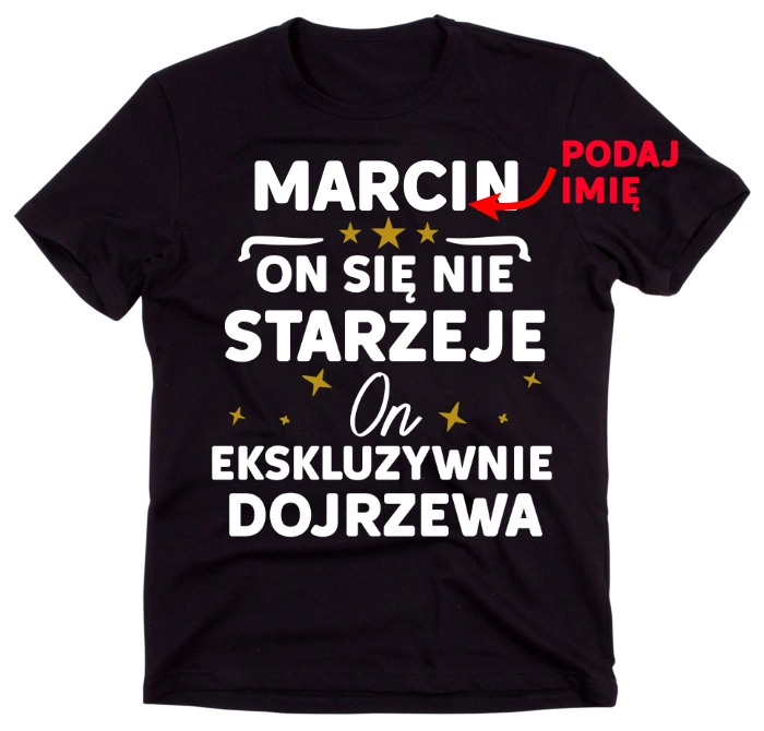 Personalizowana koszulka męska na urodziny