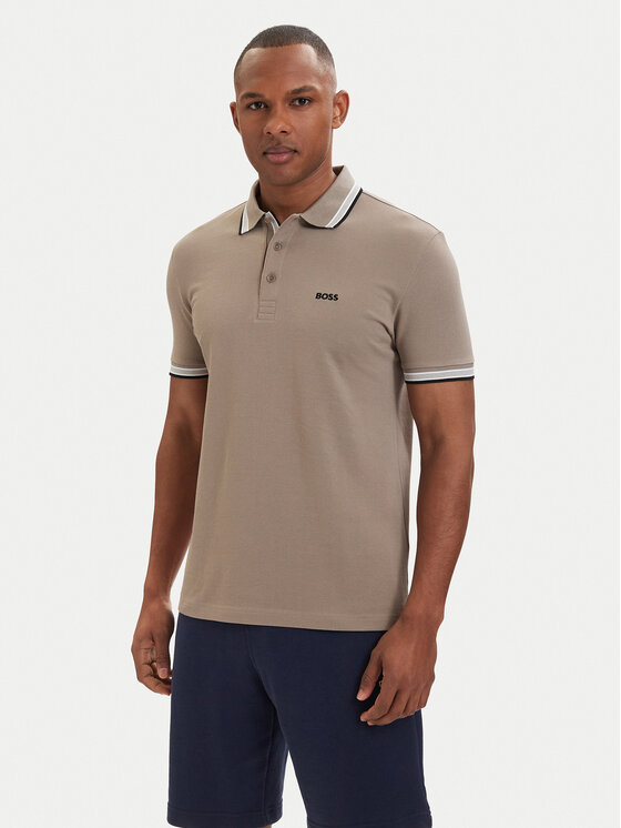 BOSS Polo Paddy 50469055 Khaki Regular Fit