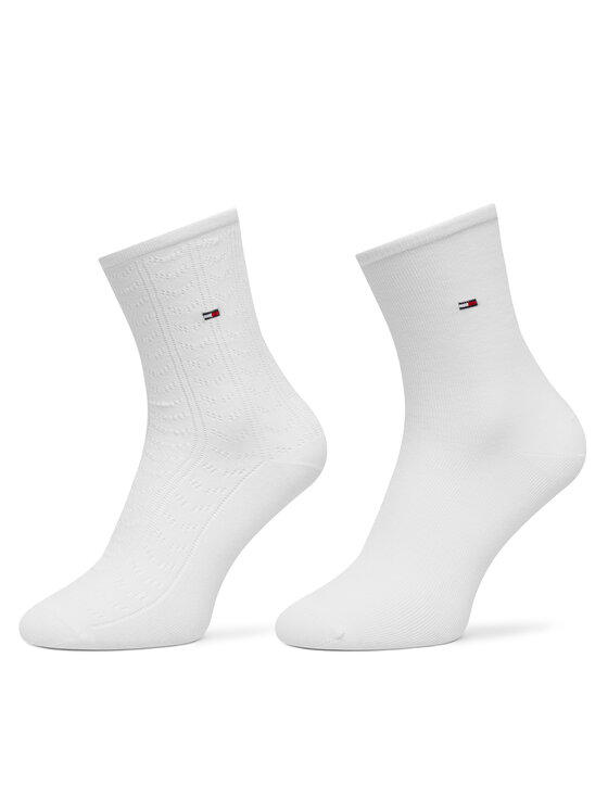 Tommy Hilfiger Skarpety długie 701238849 Biały