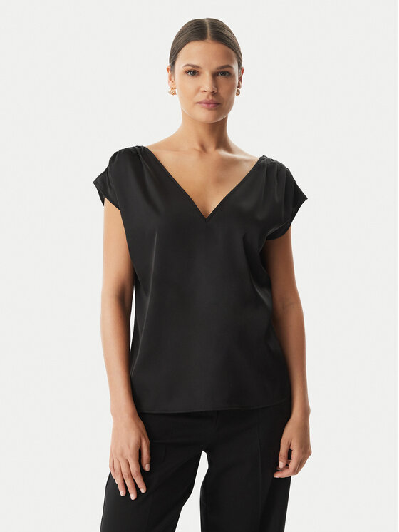 Rinascimento Bluzka CFC0020252002 Czarny Regular Fit