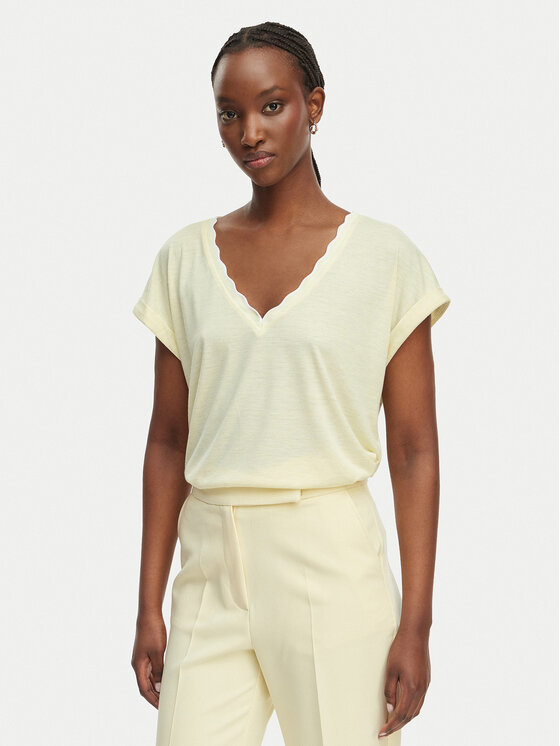 Morgan Bluzka 261-DIANA Żółty Regular Fit