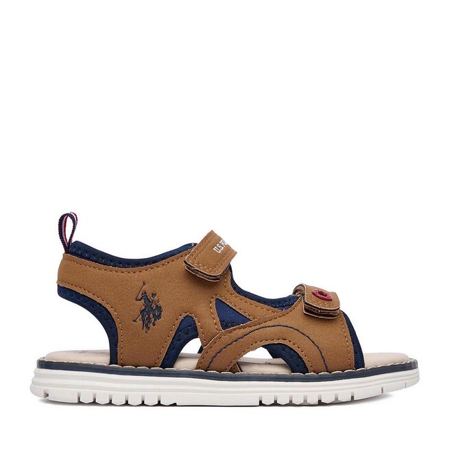 Sandały U.S. Polo Assn. EO-GARDA002K/6Y1 Brązowy jasny