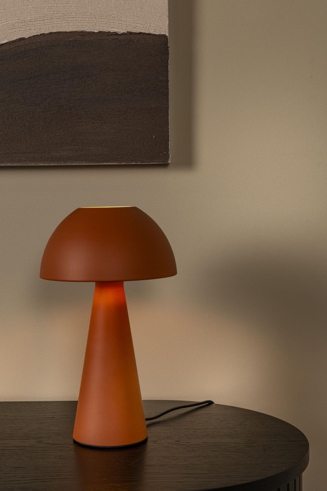 JORGO lampa stołowa ceglasta terracotta 1xE27 LUCIDE 65500/01/55