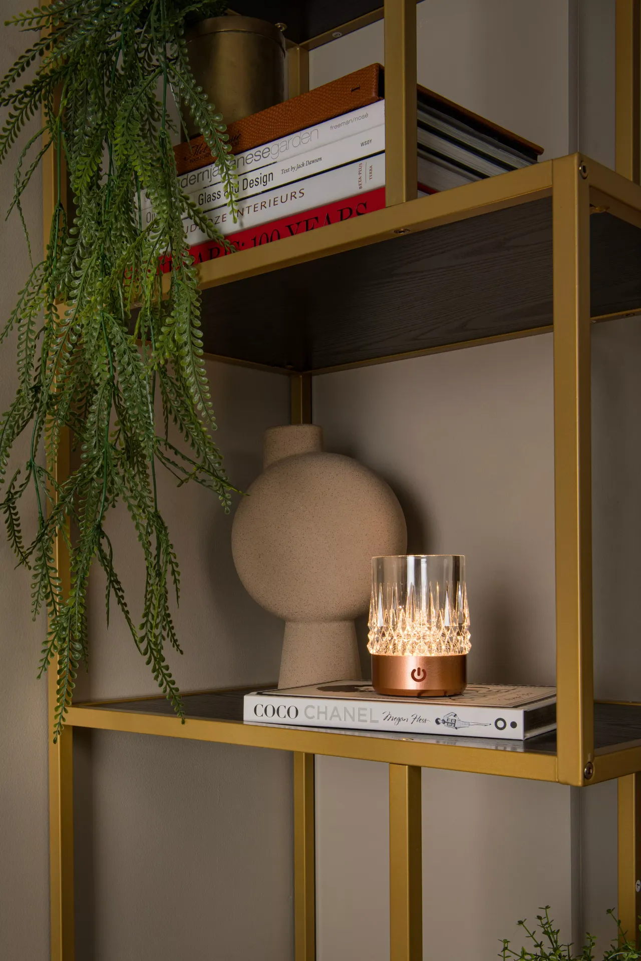 LILI lampa stołowa przenośna miedziana z akrylowym kloszem LED 3W DIM zestaw 3szt ładowanie USB LUCIDE 46520/03/17