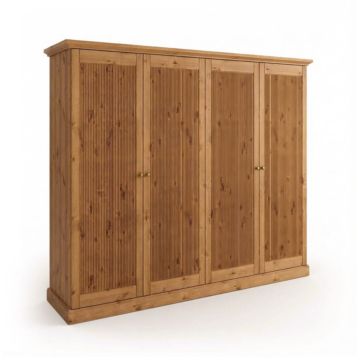 Szafa sosnowa drewniana czterodrzwiowa kolor dąb Rosella