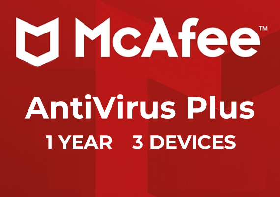 Mcafee Antivirus Plus 1 Year 3 Devices Key - GLOBAL