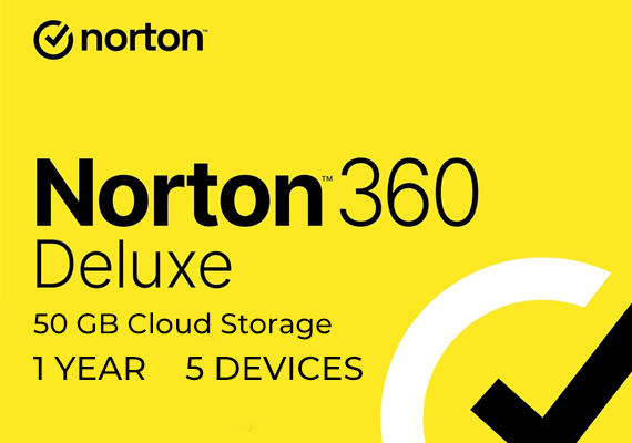 Norton 360 Deluxe + 50 GB Cloud Storage 1 Year 5 Devices Key - EU