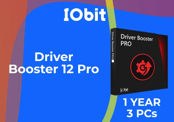 IObit Driver Booster 12 Pro (1 Year / 3 PCs) Key - GLOBAL