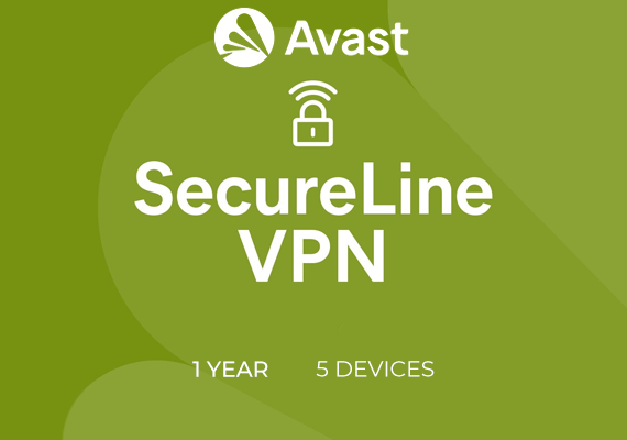Avast SecureLine VPN 1 Year 5 Device Key - GLOBAL