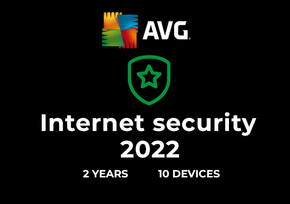 AVG Internet Security 2022 2 Years 10 Devices Key - GLOBAL