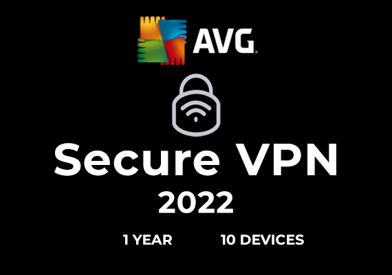 AVG Secure VPN 2022 1 Year 10 Devices Key - GLOBAL