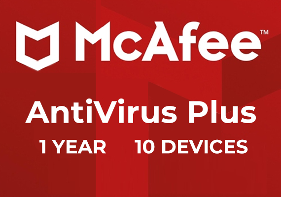 Mcafee Antivirus Plus 1 Year 10 Devices Key - GLOBAL