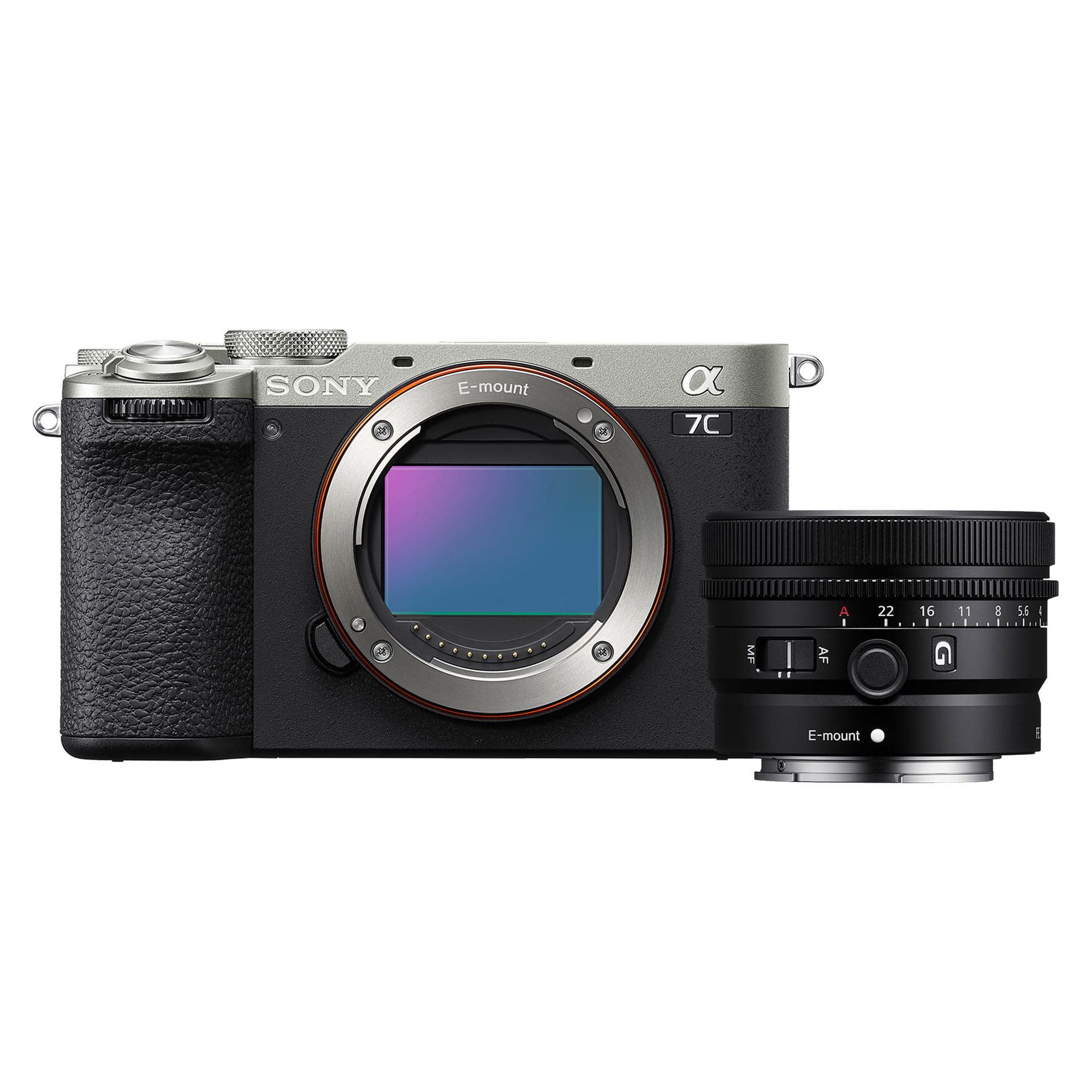 Sony A7C II srebrny + FE 40 mm f/2.5 G - SEL40F25G