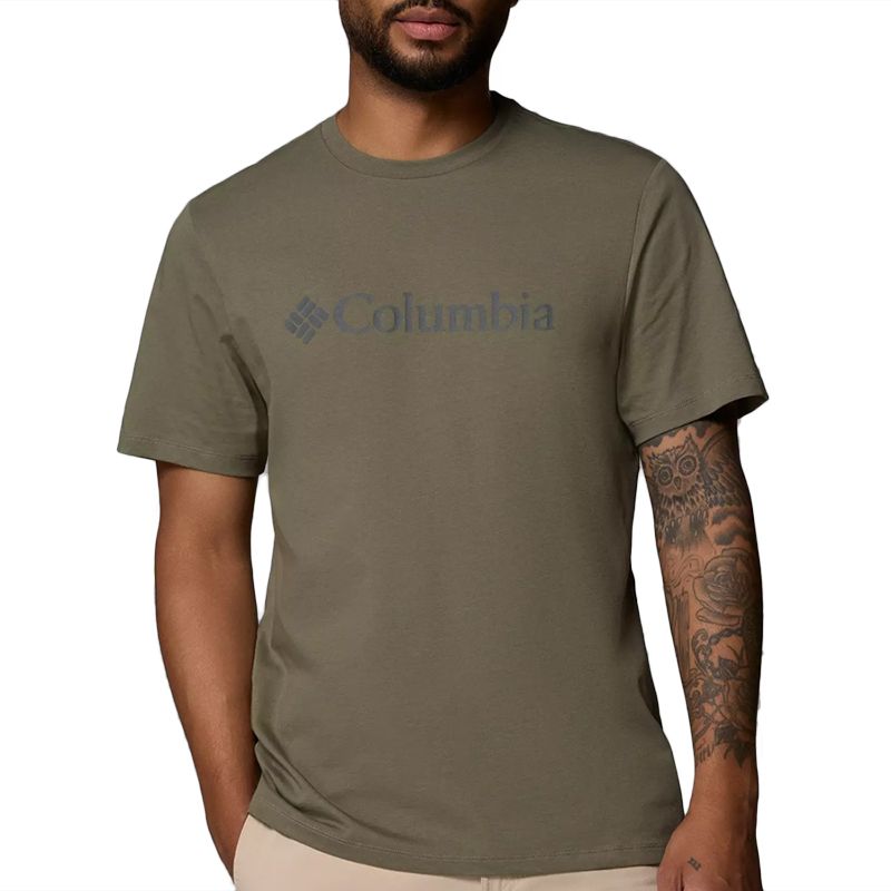 Koszulka męska Columbia CSC Basic Logo 2155001397 - zielona