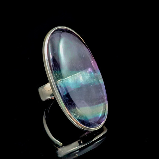 Pierścionek wielki fluoryt