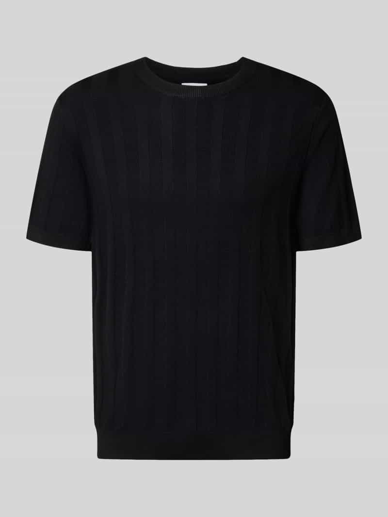 Koszulka z dzianiny z mieszanka wiskozy z okrągły dekolt