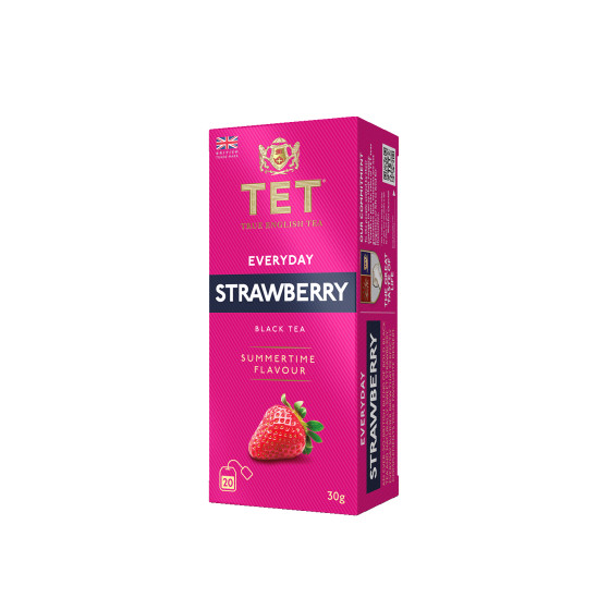 Czarna herbata True English Tea Everyday Strawberry, 20 szt.
