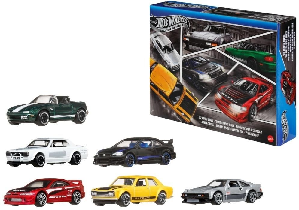 Hot Wheels Silver Japan 6pk - model lub pojazd