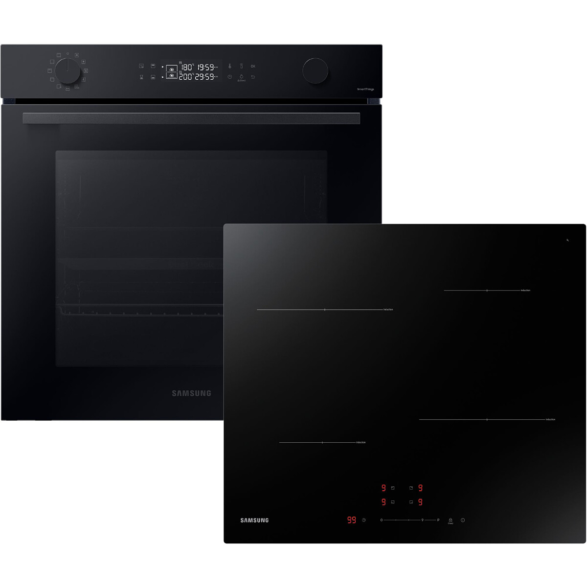 Zestaw AGD do zabudowy Samsung Piekarnik elektryczny NV7B44207AK + Płyta indukcyjna NZ64T3707A1