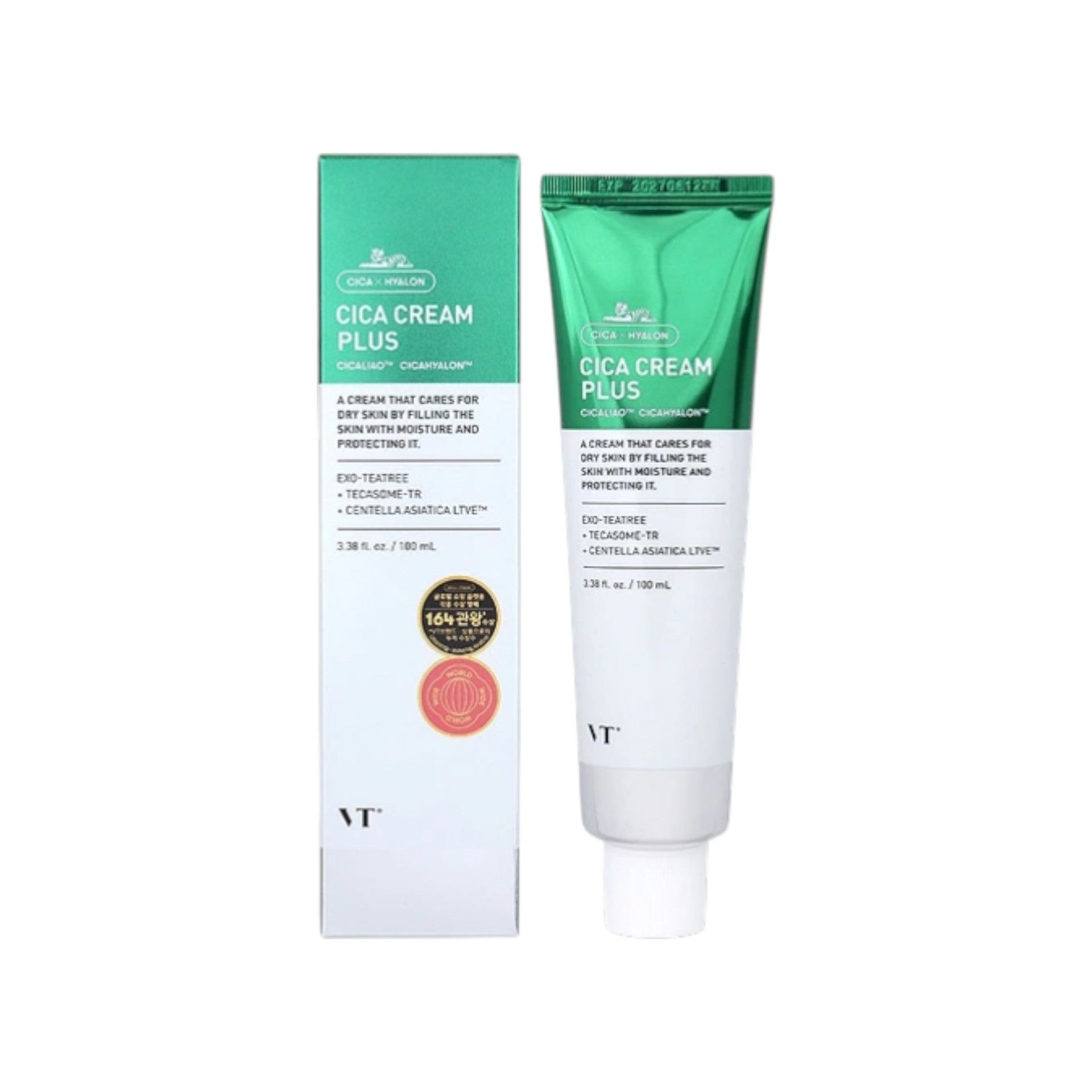 VT COSMETICS CICA CREAM PLUS Intensywnie kojący krem do twarzy 100 ml
