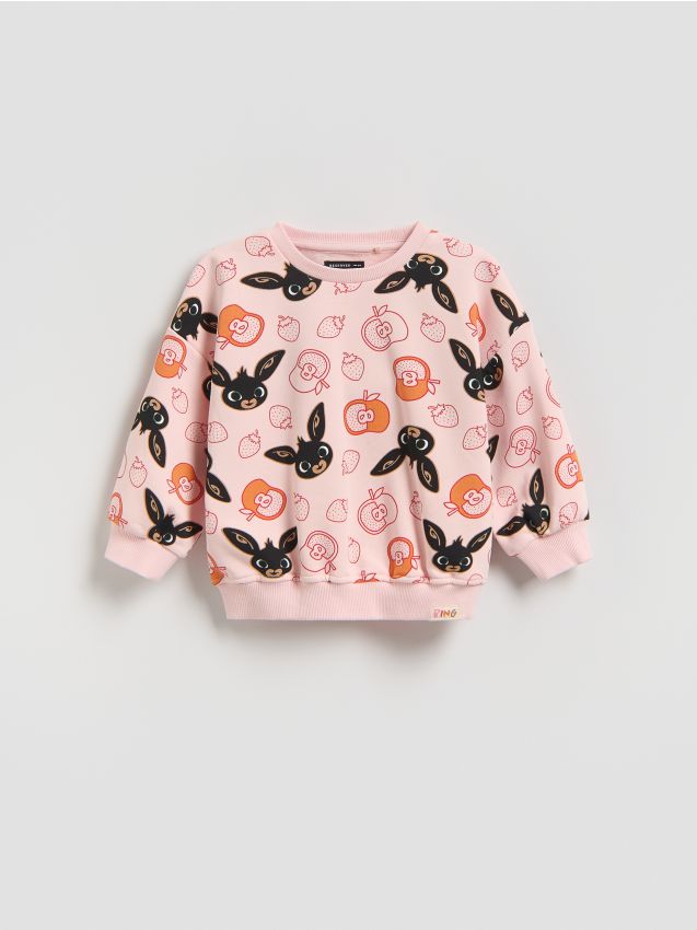 Reserved - Bluza Bing - pastelowy róż