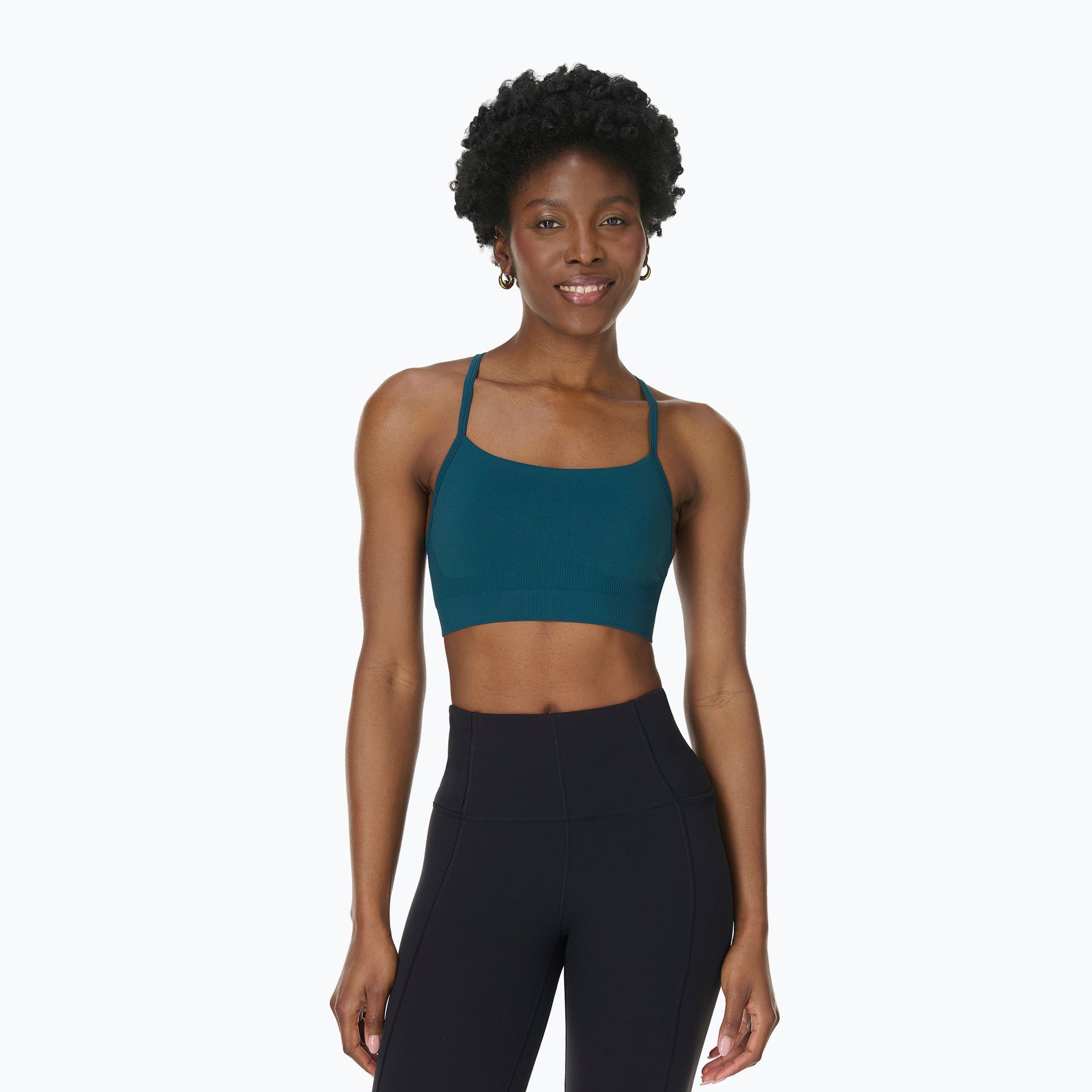 Biustonosz treningowy Sweaty Betty Sprint Rest Seamless Yoga green WYSYŁKA W 24H 30 DNI NA ZWROT