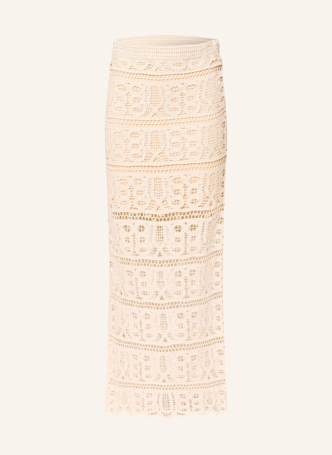 Guess Spódnica Szydełkowa Octavia beige