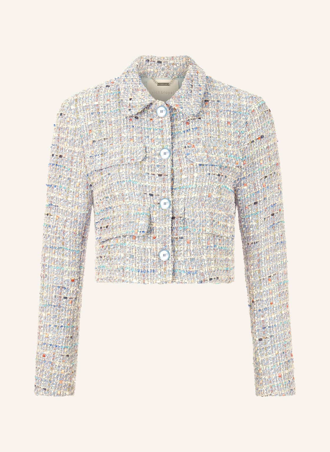 Rich & Royal Tweedowa Marynarka Z Cekinami blau