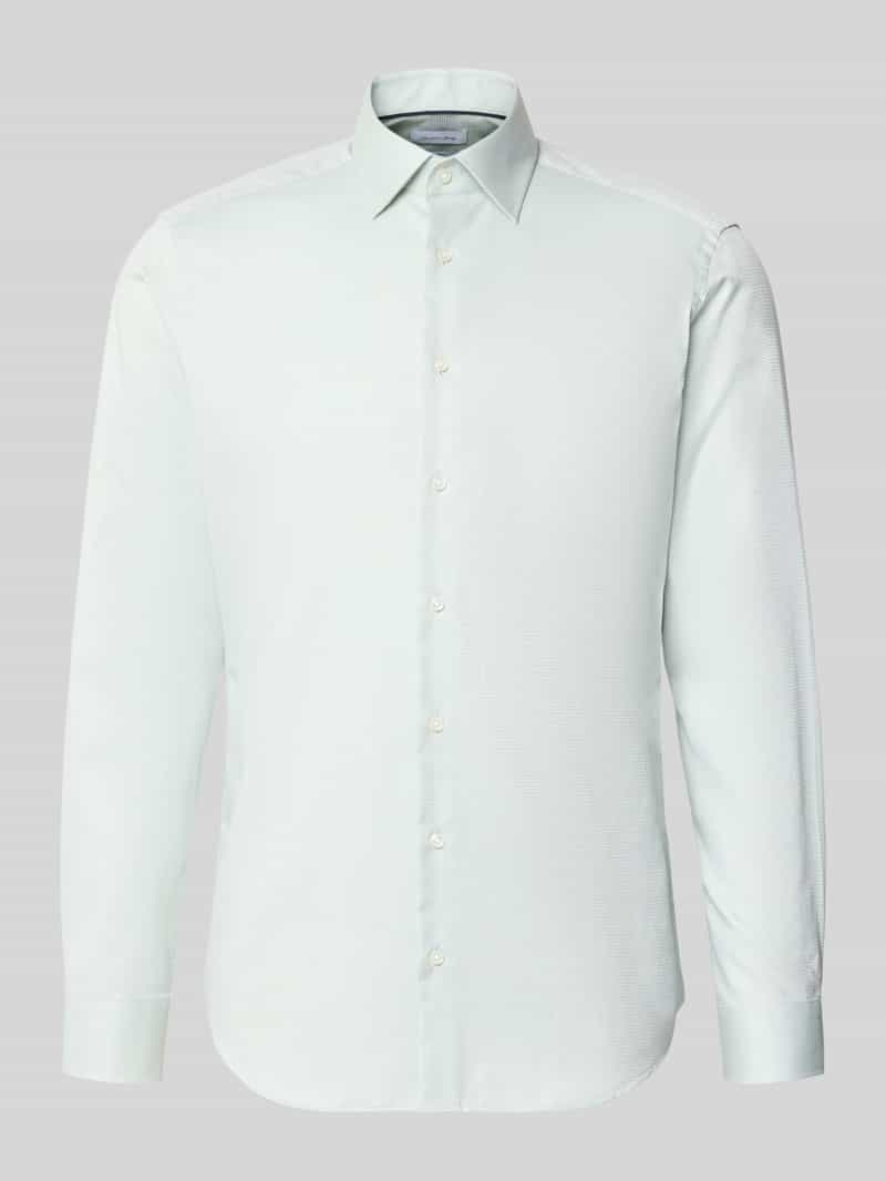 Koszula w kroju regular fit do biznesu z kołnierzykiem typu kent